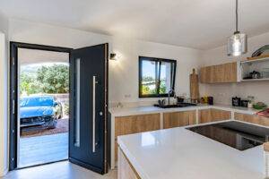 Porte d'entree MONALU Luma A Fenetre ALU ouvrant cache Sensation 2